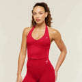 PREVENTA - Colour Block Halter Neck Tank With Shelf